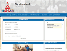 Tablet Screenshot of preschool.clarkschools.org